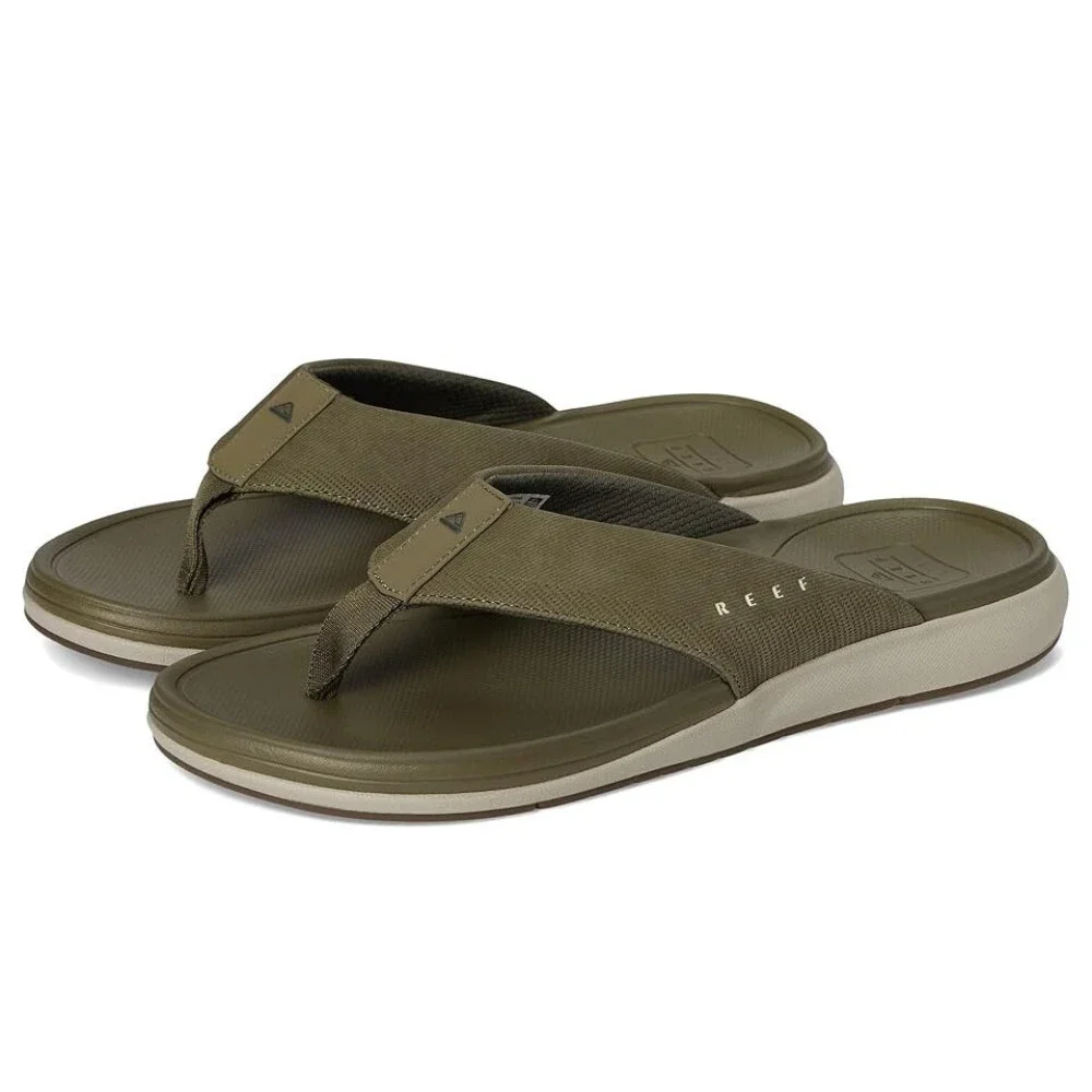 Reef Cushion Norte Flip Flop Mens 7 Olive Vintage Slip On Thong Sandal ZOGG3410